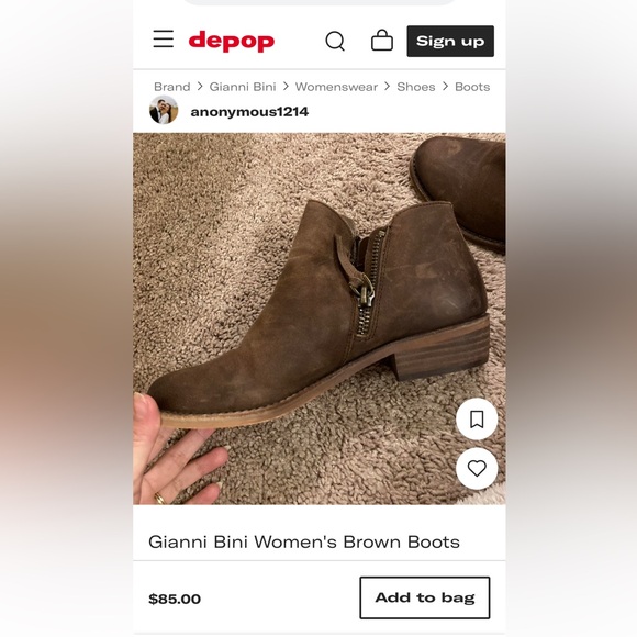 GIANNI BINI GENUINE LEATHER ANKLE BOOTS - Picture 9 of 12